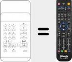 Replacement remote control for TC 1000