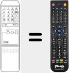 Replacement remote control for TC 125