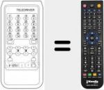 Replacement remote control for TELEDRIVER P 1250