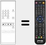 Replacement remote control for TM 20 A