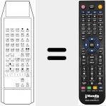 Replacement remote control for TP 872