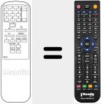 Replacement remote control for TRC 1