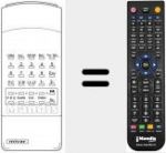 Replacement remote control for TT 25