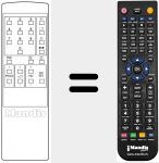 Replacement remote control for TVC OSD