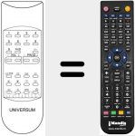 Replacement remote control for UNIVERSUM