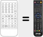 Replacement remote control for VTS 77