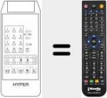 Replacement remote control for A 6