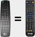 Replacement remote control for AKB73575302