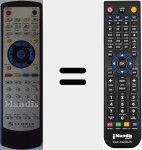 Replacement remote control for MPIX331R