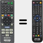 Replacement remote control for RMT-B110A (148940211)