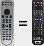 Replacement remote control for REMCON1561