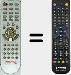 Replacement remote control for CPM-702