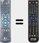 Replacement remote control for AKB73095401