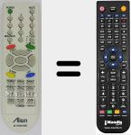 Replacement remote control for MI-6710V00124E