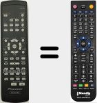 Replacement remote control for AXD7529