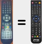 Replacement remote control for TQT1910BT001DVD