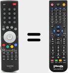 Replacement remote control for CT-865 (75001967)