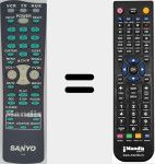 Replacement remote control for FXVS