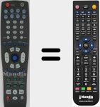Replacement remote control for CLU-5724TSI (HL01824)