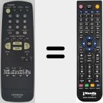 Replacement remote control for CLU-341U