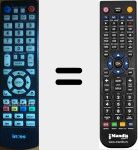 Replacement remote control for XR262017