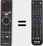 Replacement remote control for KY49C-178A