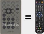 Replacement remote control for LAZ001
