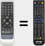 Replacement remote control for MV-076R0CH540