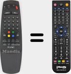 Replacement remote control for MV-PR3780T