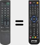 Replacement remote control for MV-RM827T