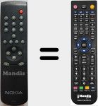Replacement remote control for RCN641