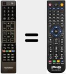 Replacement remote control for RC4840 (23103896)