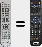 Replacement remote control for RC6121