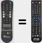 Replacement remote control for REMCON1485