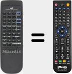 Replacement remote control for RM-SED3SU