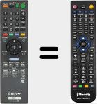 Replacement remote control for RMT-B105A
