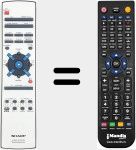 Replacement remote control for RRMCG0044SJSA