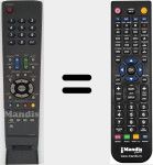 Replacement remote control for GA549WJSA (RRMCGA549WJSA)