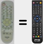 Replacement remote control for CT-859