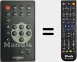 Replacement remote control for WV83290 (WV832900)