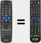 Replacement remote control for SR1443