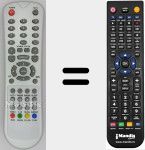 Replacement remote control for LCD KZG-108