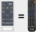 Replacement remote control for ASUS001