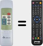 Replacement remote control for DAI003