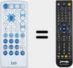Replacement remote control for DVB001
