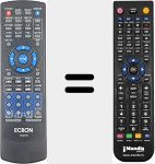 Replacement remote control for DVD100