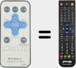 Replacement remote control for DX-DPF7-10