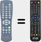 Replacement remote control for ELA001