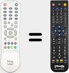 Replacement remote control for ENE010