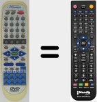 Replacement remote control for HAN001